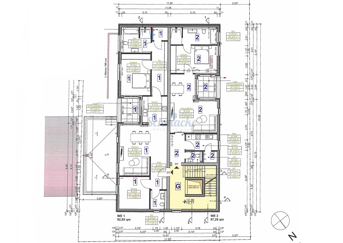 Barrierefreie Wohnung mit Garage, Citynah mit Loggia und kleiner Rangrenzender Terrasse - Photo 2